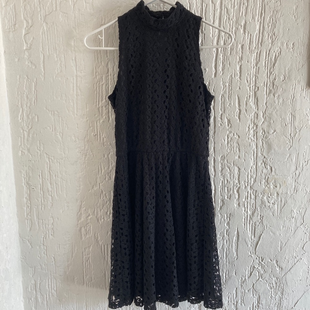 Xhilaration Black Crochet Dress Size Small